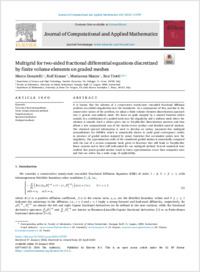 Trotti_2024_Elsevier_Journ comput appl math_Multigrid for two-sided fractional